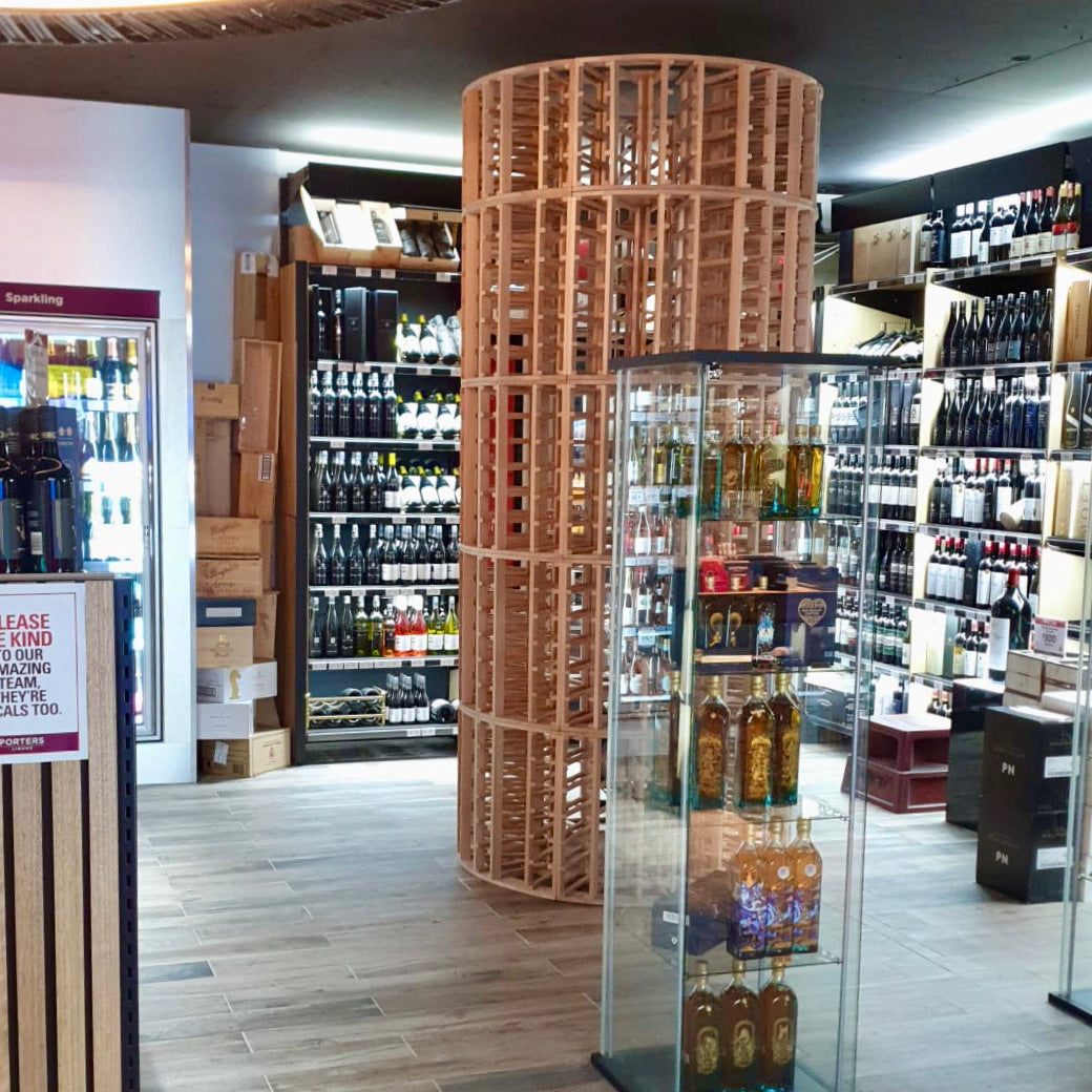 Customisable Wine Tower for Bottle Shop