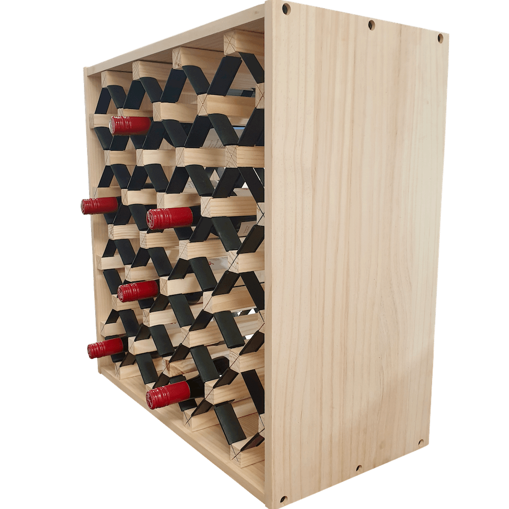 25 Bottle Wine Storage Cube Side On